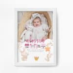 Tablou Personalizat cu Poză Nou-Născut Alessia