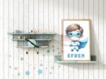 Efrem - Super Erou - Tablou cu Nume Personalizabil - imagine 2