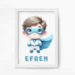 Efrem - Super Erou - Tablou cu Nume Personalizabil