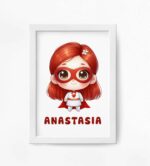Anastasia - Super Eroină - Tablou cu Nume Personalizabil