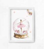 Glob de zăpadă cu balerină - Set 2 Tablouri Crăciun - imagine 3