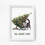 On the Naughty List - Set 2 Tablouri Crăciun - imagine 2