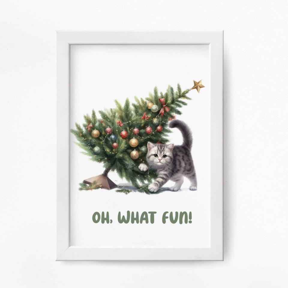 On the Naughty List - Set 2 Tablouri Crăciun - imagine 2