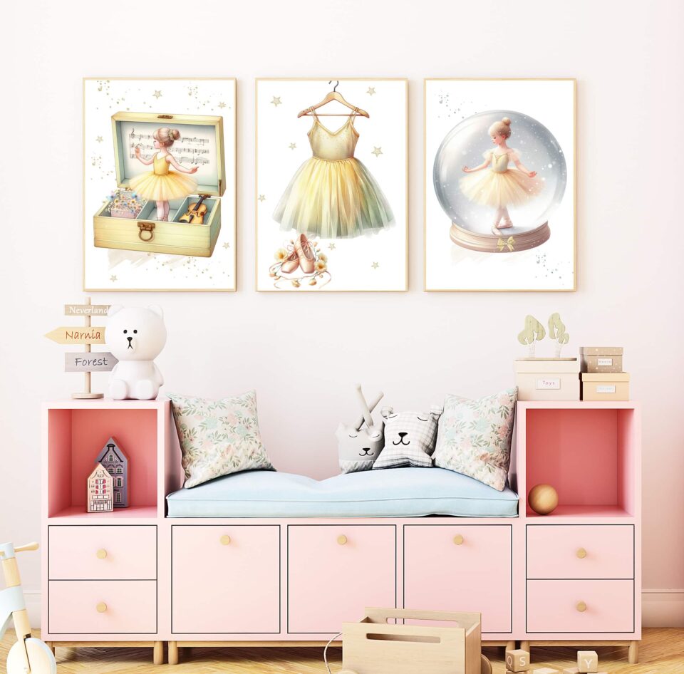 Povestea unei Balerine - Set 3 Tablouri - imagine 2