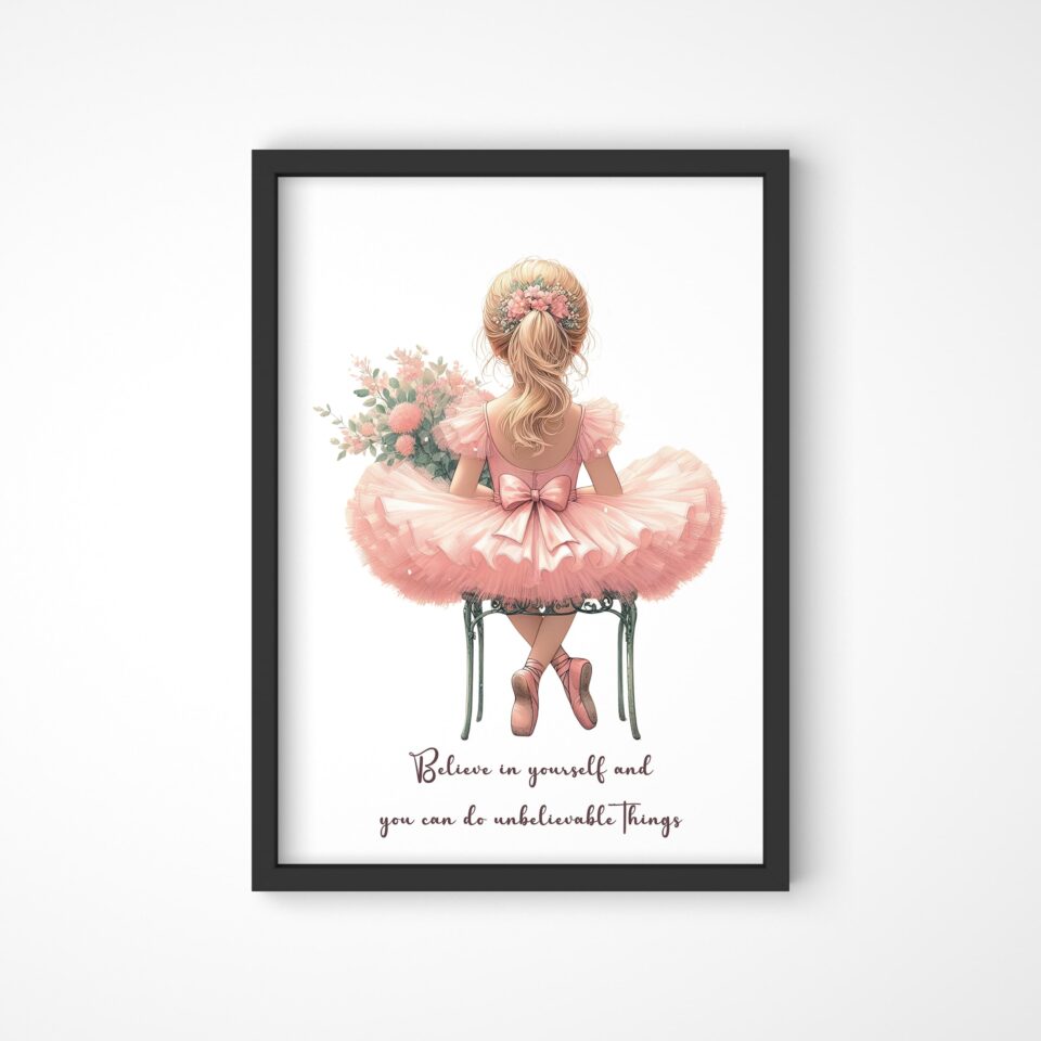 Tablou - Balerina Believe in Yourself - imagine 3