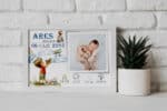 Tablou Personalizat cu Poză Nou-Născut - Ares