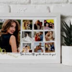 tablou colaj personalizat "40 & fabulous"